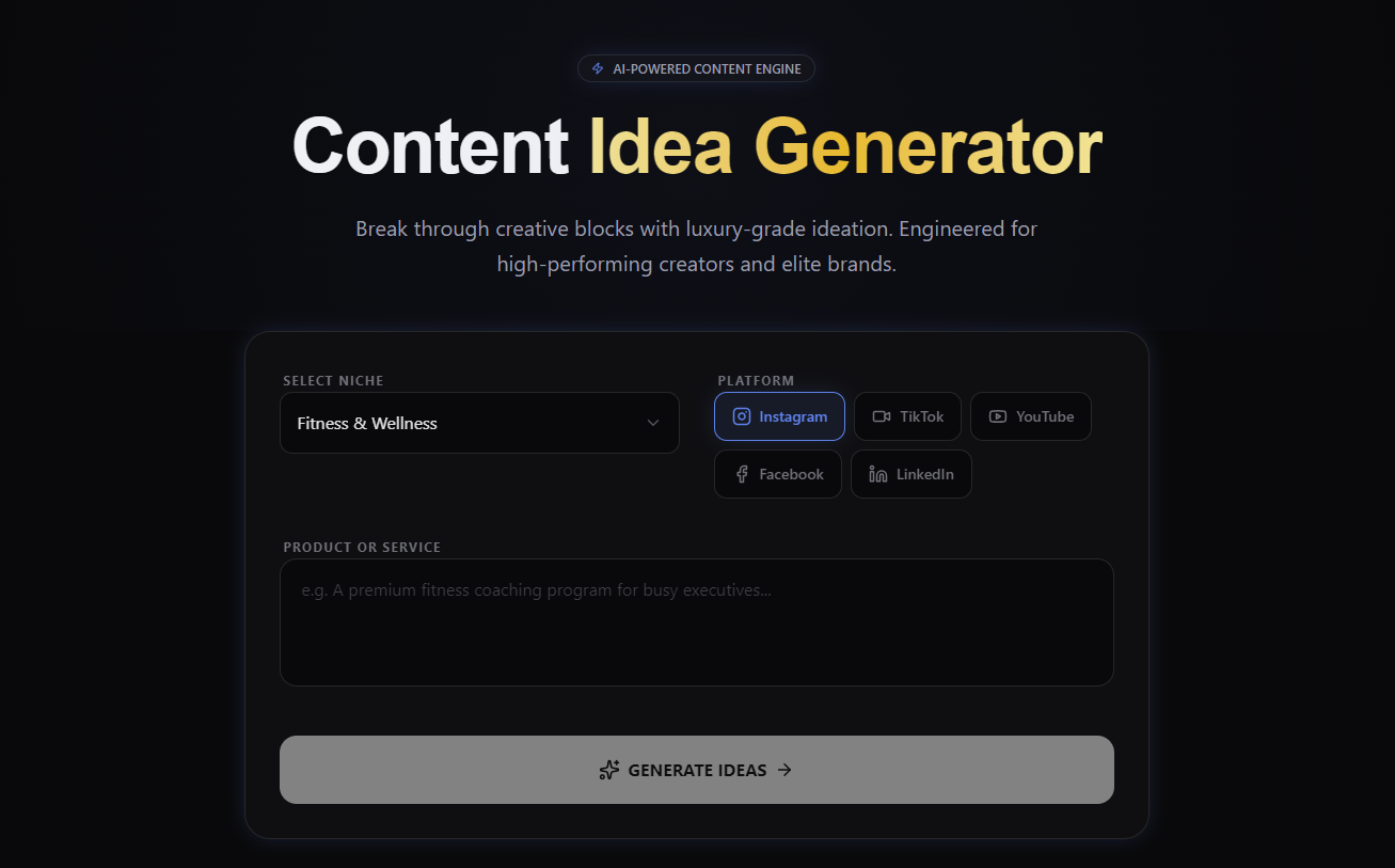 Content Idea Generator